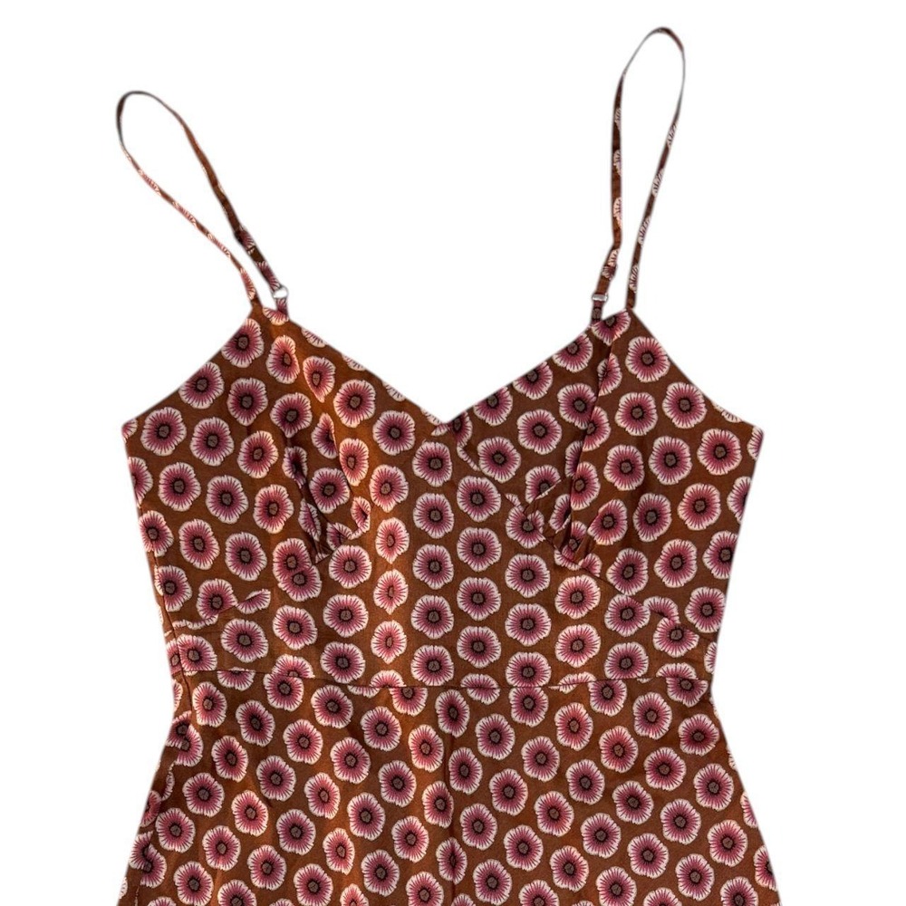 Vintage 2002 Gap geometric medallion print slip dress 0 XSMALL EUC - Picture 3 of 5
